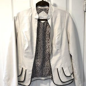 CLEO Vegan Leather Blazer